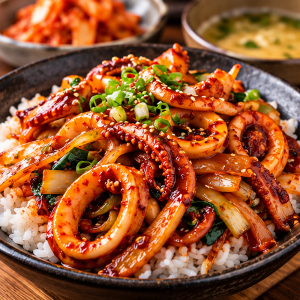 Squid over Rice