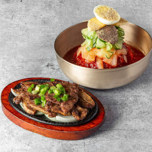 Bibim Naengmyeon Combo - LA Galbi (비빔냉면 LA갈비 콤보)