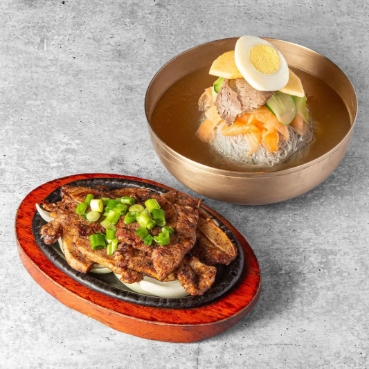Mul Naengmyeon Combo - LA Galbi (물냉면 LA 갈비 콤보)