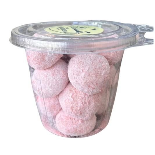 Raspberry Snowballs