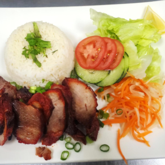 27. Red BBQ Pork on Steamed Rice