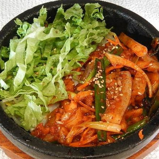 S4. Seafood Sizzling Stone Pot Bibimbap