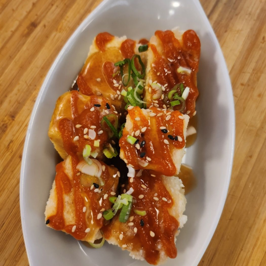 Spicy Agedashi Tofu (6 pcs)