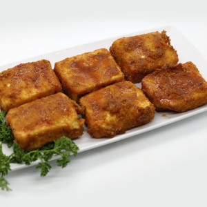 Deep-Fried Garlic Tofu
