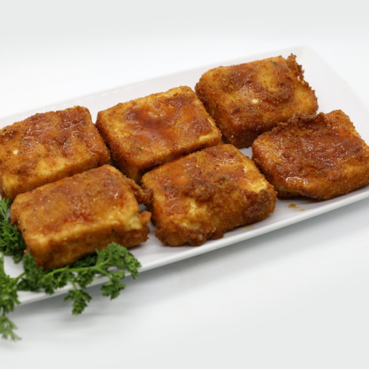 Deep-Fried Garlic Tofu