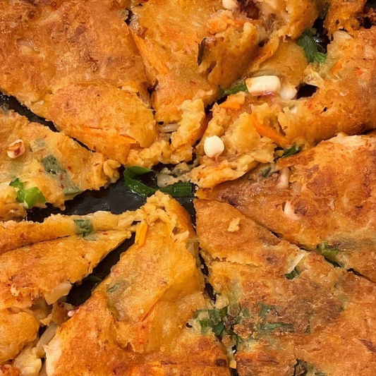 Kimchi and Seafood Pancake