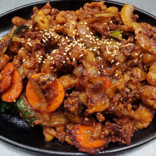 Spicy Stir-Fried Pork Belly 