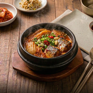 Braised Mackerel with Kimchi / 김치 고등어 조림