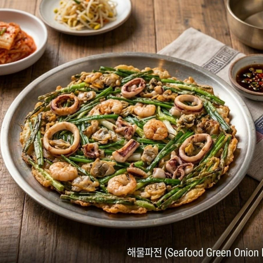Seafood Green Onion Pancake / 해물파전