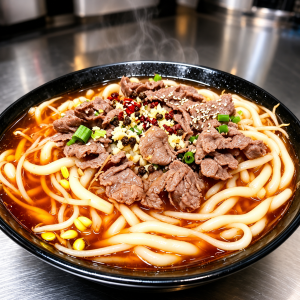 Juicy Beef Udon Noodles 爆汁牛肉乌冬面