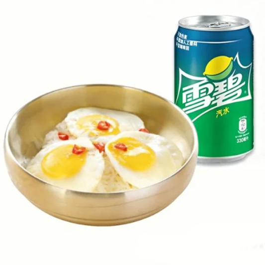Old-Fashioned Bibimbap + Sprite