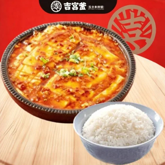 Stone Slab Tofu + Rice