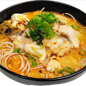 1. Spicy Pumpkin Noodle Soup