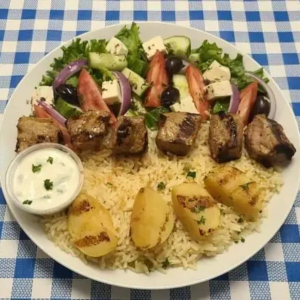 11. Beef Souvlaki Meal