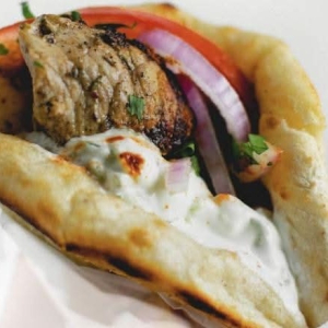 Lamb Souvlaki Pita Combo