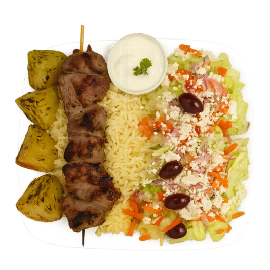 2. Pork Souvlaki Meal