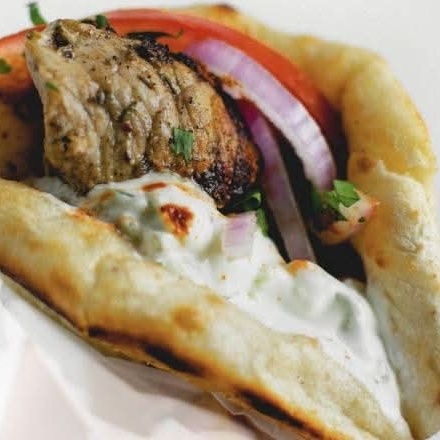 Lamb Souvlaki Pita Combo