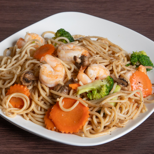 42B. Shrimp with Spaghetti Noodles / M&igrave; &Yacute; X&agrave;o T&ocirc;m