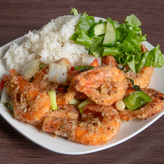 31. Stir-Fried Salted Shrimp with Rice / Cơm T&ocirc;m Rang Muối