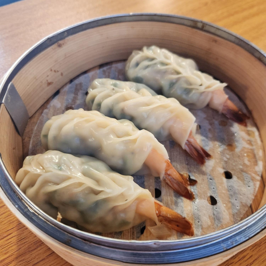 D2. Shrimp Dumplings (4 pcs) 새우만두 