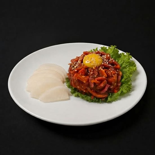 Spicy Raw Beef Tartare / 매운 육회