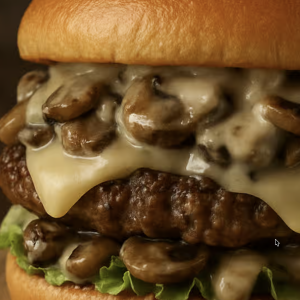 Mushroom Cheeseburger