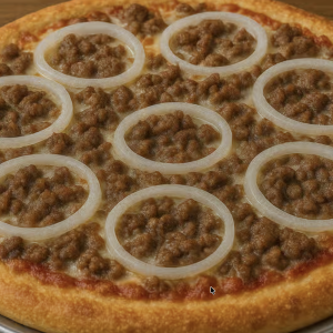12. Beef & Onion Pizza (2 for 1)