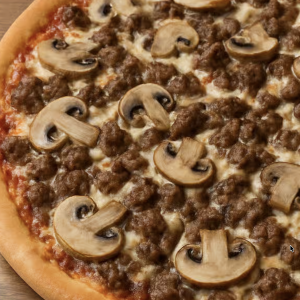 13. Beef & Mushroom Pizza (2 for 1)