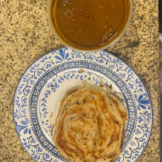 Parotta (2 pcs) & Mutton Curry