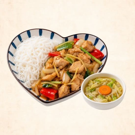 Chicken Stir-Fried with Ginger