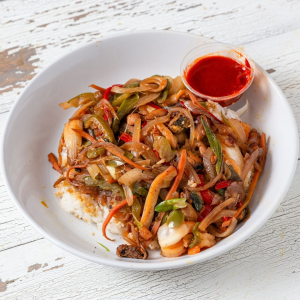Seafood Hot Stone Bibimbap