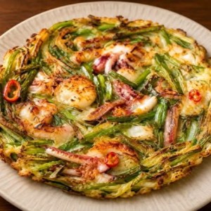 Haemul Pajeon (Seafood Green Onion Pancake)