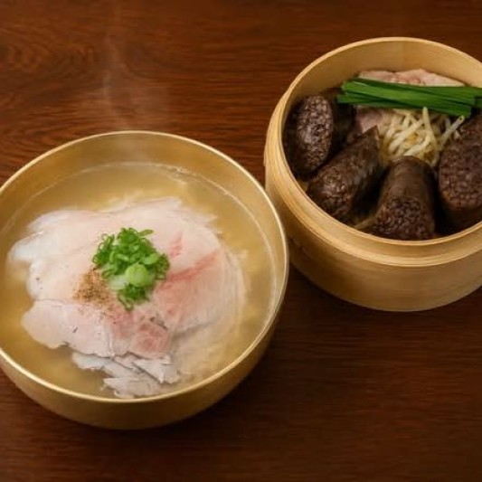 Sotti Clear Pork Soup and House-Made Sundae (Korean Blood Sausage)