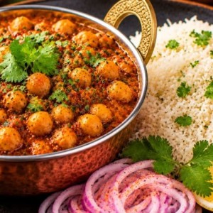 Channa Masala with Rice