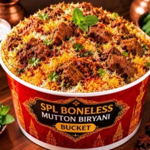 Special Boneless Mutton Biryani (Bucket)