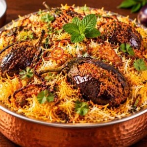 Gutti Vankaya Biryani (Single)