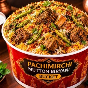 Pachimirchi Mutton Biryani (Bucket)