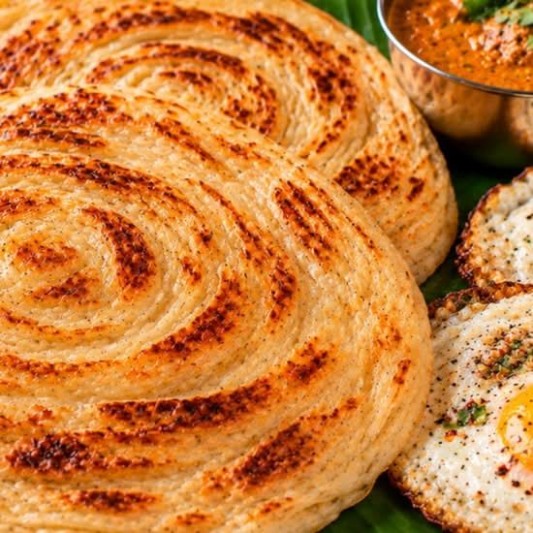 Malabar Paratha (2 pcs) & Egg