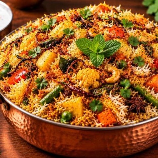 Amravathi Vegetable Biryani (Family)