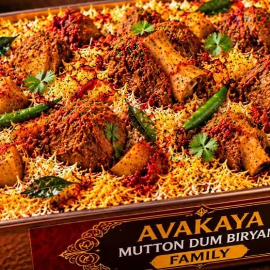 Avakaya Mutton Dum Biryani (Family)