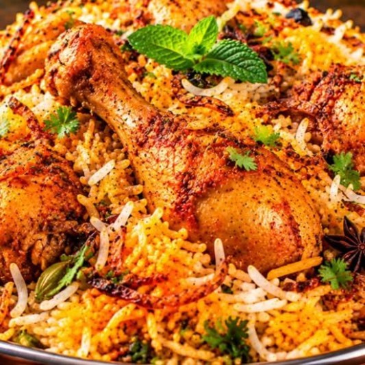 Hyderabadi Chicken Biryani (Single)