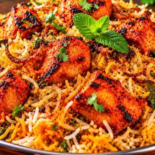 Chicken Tikka Biryani (Single)