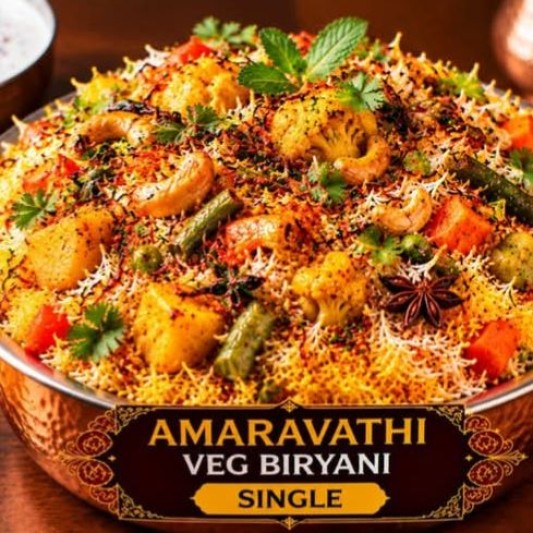 Amravathi Vegetable Biryani (Single)
