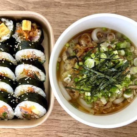 Yubu Gimbap + Udon Combo