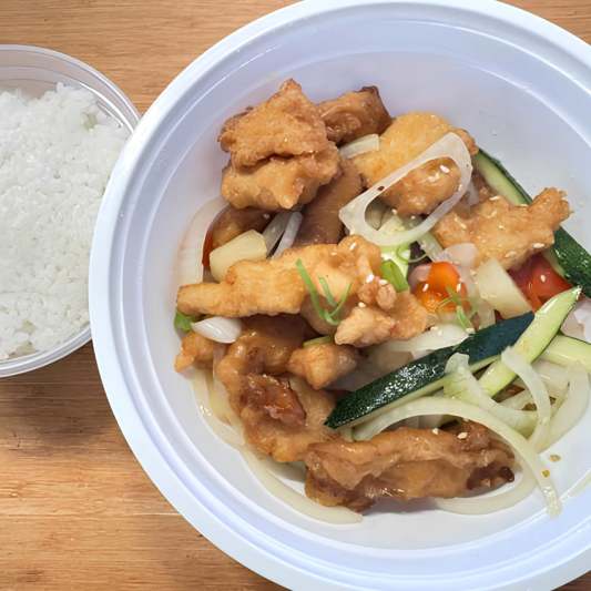 Sweet and Sour Chicken (Including Rice)