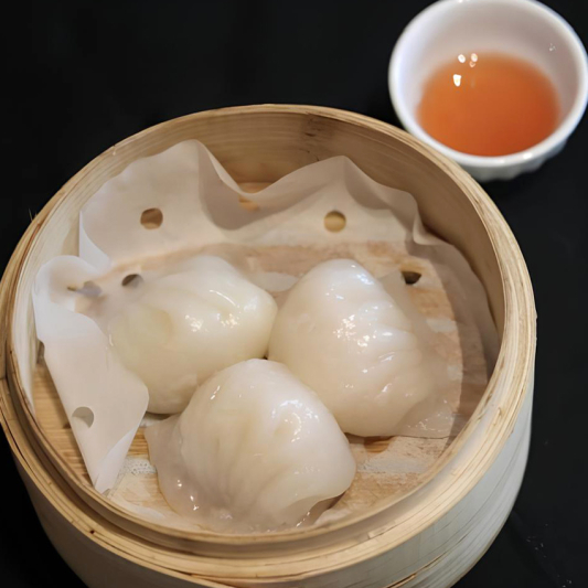 1. Steamed Shrimp Dumplings (Har Gow) (3 pcs)