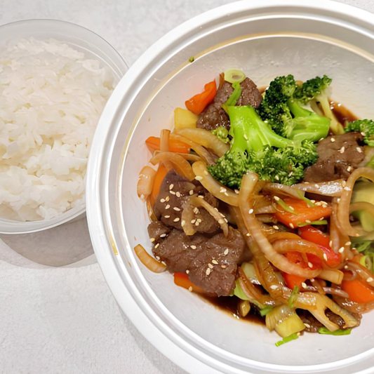 Beef with Broccoli (Including Rice)