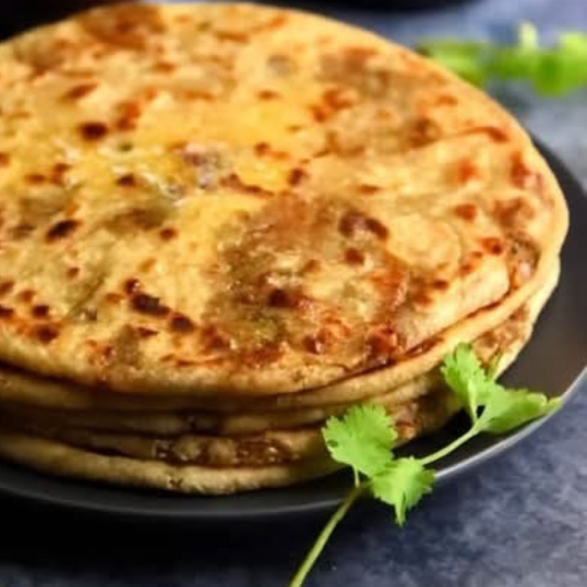 Tawa Paratha with Yogurt & Achar